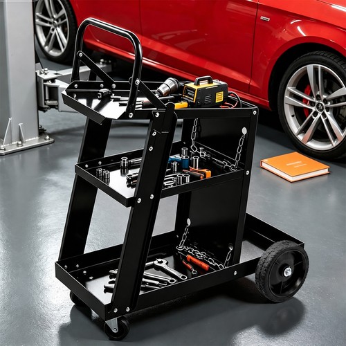 Tier trolley welding cart - 3-tier,